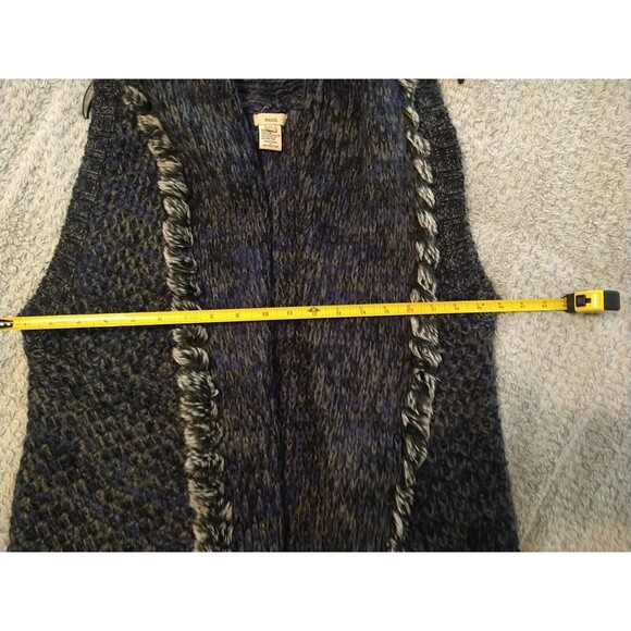 Escio Fringed Faux Fur Open Sweater Cardigan Xl Boho - Picture 11 of 11